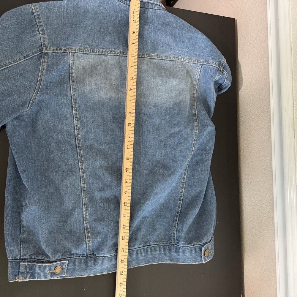 Seminole Hard Rock Hotel Casino Adult Size Large Jean Jacket Denim Trucker Tampa - Picture 8 of 8